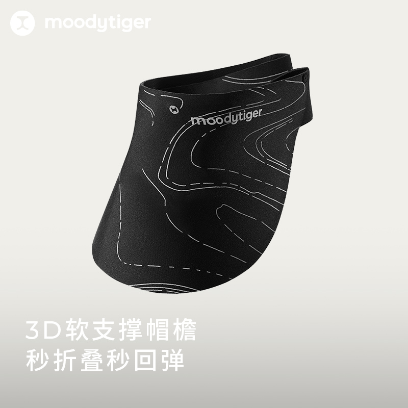 moodytiger儿童防晒帽夏季新款男女童空顶帽轻便遮阳防晒运动帽子-图1