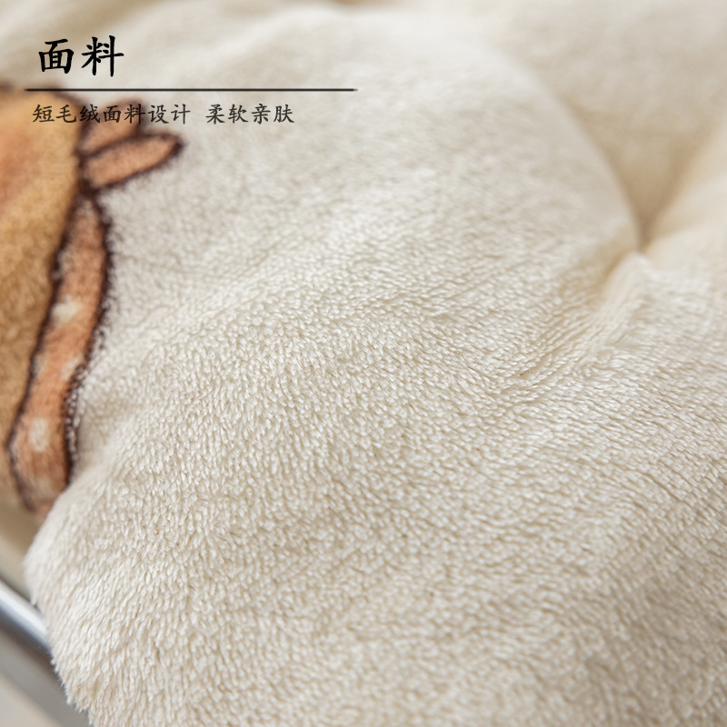 可爱坐垫牛奶绒学生教室加厚椅子地上垫子宿舍办公室久坐防屁股痛