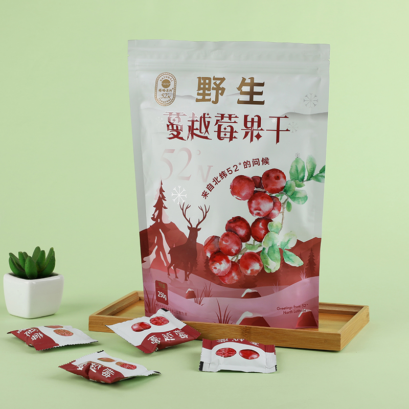 塔哈尔河野生蔓越莓蓝莓果干偃松仁同心果大兴安岭独立包北纬52度
