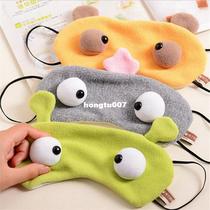 1PC Cartoon Plush Sleeping Mask Big eyes Eyeshade Eye Cover