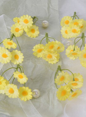 仿真小雏菊花头洋甘菊假花簪花
