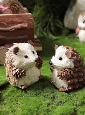 草编兔子摆件装饰小动物