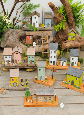 灵彩木摆件装饰美工幼儿园