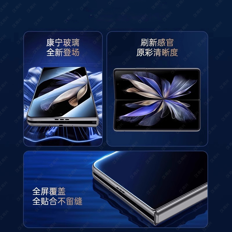 适用vivoXFold5钢化膜vivoXFold5pro手机膜折叠屏XFold3外屏玻璃vivo新款vivoXFold3pro防窥水凝内屏膜保护膜 - 图0
