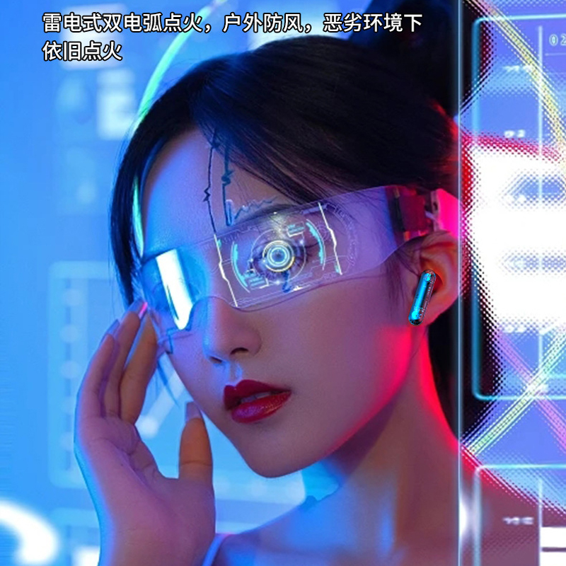 Windproof lighter Bluetooth headset 5.3 semi-in-ear type