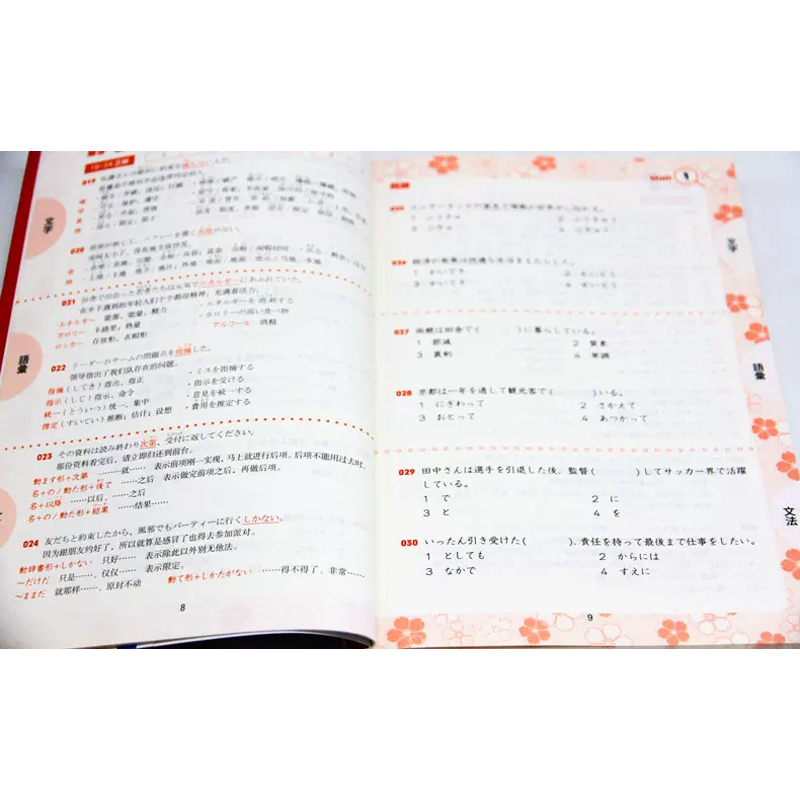 新日本语能力考试N2文字词汇文法(练习+详解)/红蓝宝书1000题 - 图1