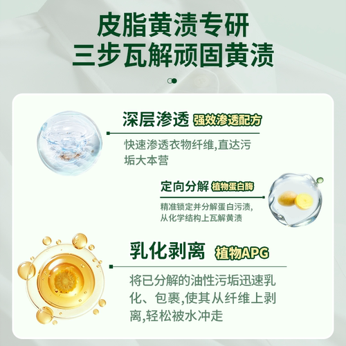 水卫士衣领净喷雾白衬衫校服去黄去污顽固黄渍 - 图0