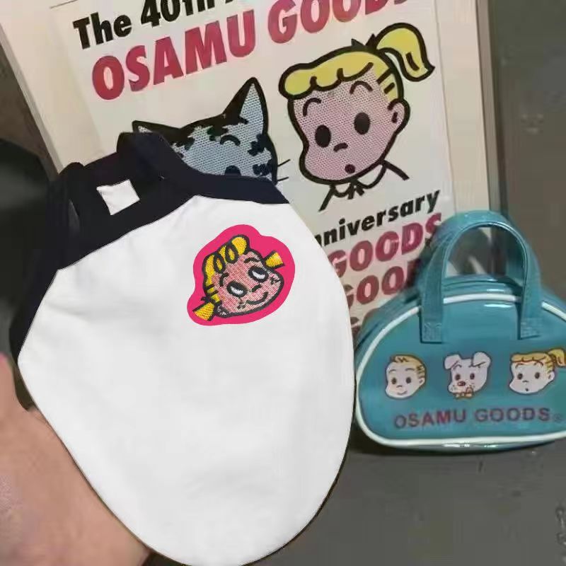 宠物衣服猫咪狗狗米菲兔复古小吊带卡通家居服日系2023春夏季新款