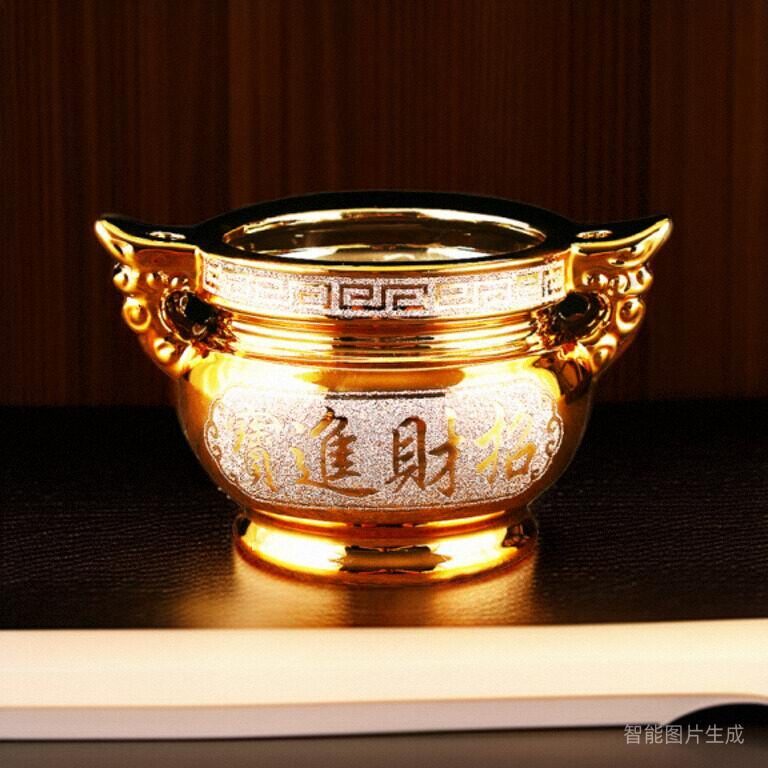 香炉家用室内陶瓷烧香炉香薰插香大香炉上供沙金供佛小香炉碗,淘宝优惠券,粉丝福利购,淘宝优惠卷