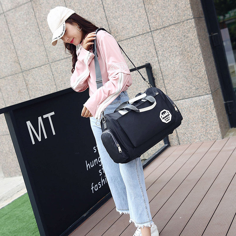 单肩男手提女大容量衣服短途收纳包 dorisjacky旅行袋