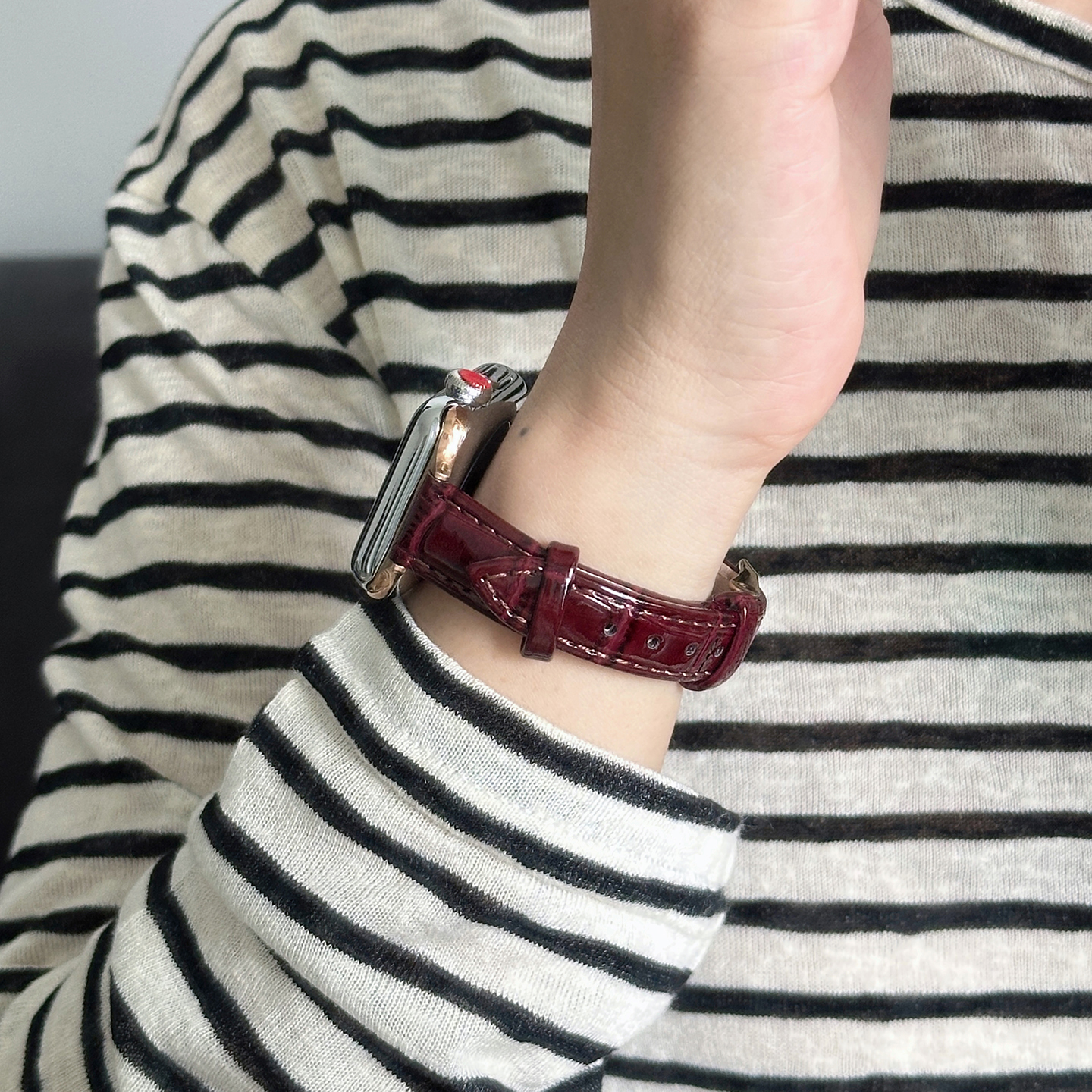 誉捷适用s11苹果手表表带iwatch手表带applewatch皮质watchs小众series新款s10智能s9/s8女款ultra3新型2/se - 图0