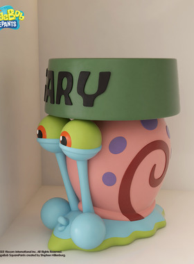 海绵宝宝超大容量客厅茶几桌面化妆品饰品小蜗造型收纳盒创意摆件