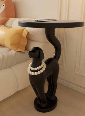 创意狗狗造型边几客厅沙发摆件