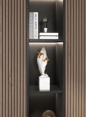 风生水起摆件轻奢高档客厅玄关酒柜电视柜办公室书架艺术软装饰品