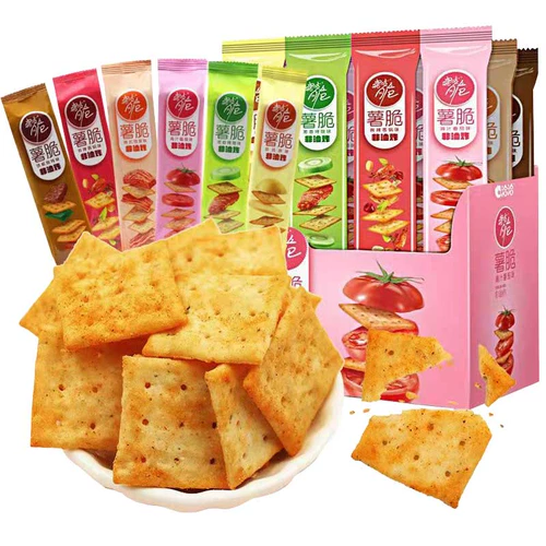 Qiaqia хрустящая хрустящая хрустящая картофельная картофельная картофель хрустящая сеть красная офисная еда небольшие закуски закуски закуски закуски повседневная еда