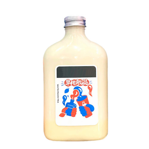 350ML果汁饮料扁瓶油柑茶 塑料刮油水冷泡奶茶 小摘堂奈雪的茶瓶 - 图3