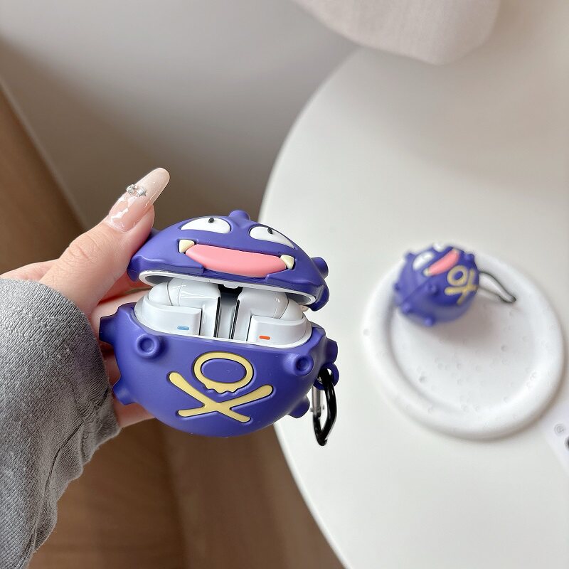 宝可梦瓦斯弹适用三星buds3/buds3pro蓝牙耳机套硅胶Galaxy budslive无线耳机壳Budsfe保护套galaxy buds2pro - 图0