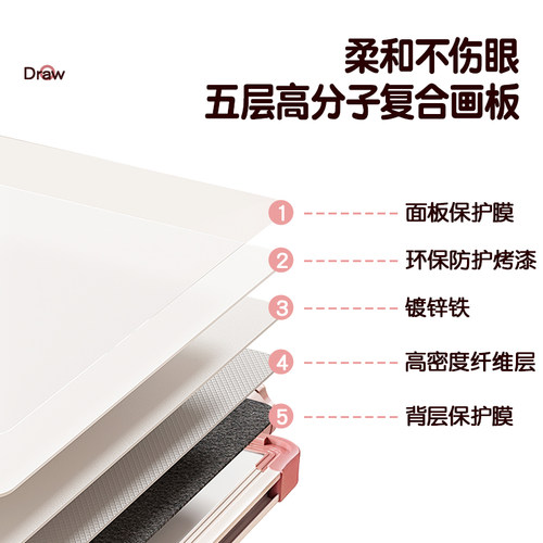 儿童画板家用磁性支架式双面教学小黑板宝宝水彩色涂鸦可擦写白板 - 图3