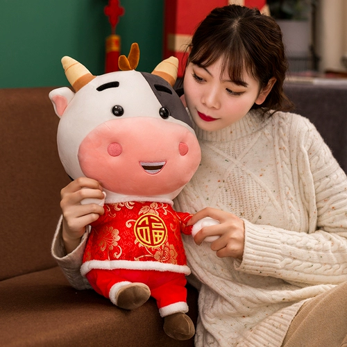 Плюшевый талисман, игрушка, кукла, подушка, 2021 года, талисман года