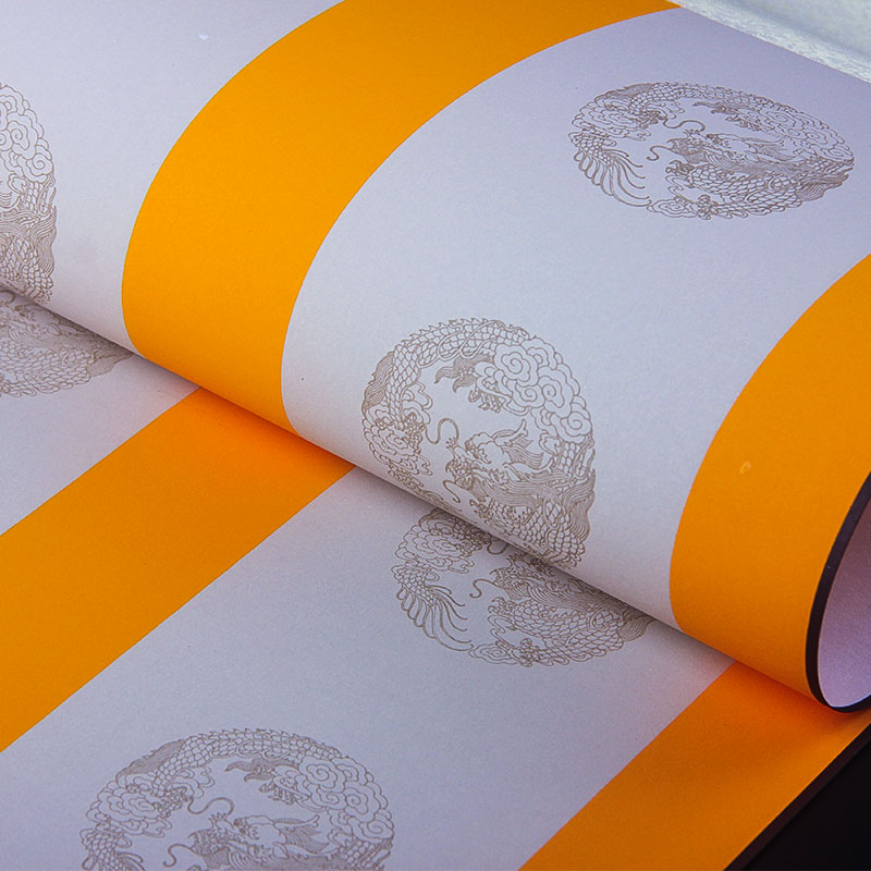 锦记大徽堂空白卷轴书法作品纸半生半熟书法专用宣纸四言大号仿古七言洒金楹联瓦当竖轴对联纸挂轴 - 图2