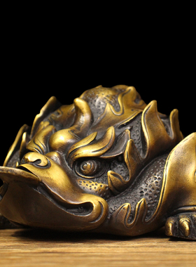 纯铜招财客厅风水金蝉开业礼品