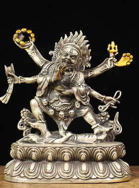 密宗大黑天财神六臂玛哈嘎拉佛像