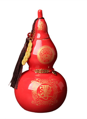 【已祝福】2026丙午马年陶瓷宝葫芦五帝钱太礼盒岁摆件平安福禄