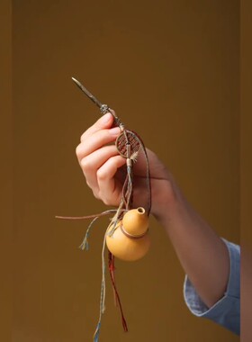 已做功课祝福天然葫芦开口七星剑挂件防惊吓平安顺遂护身山鬼压惊