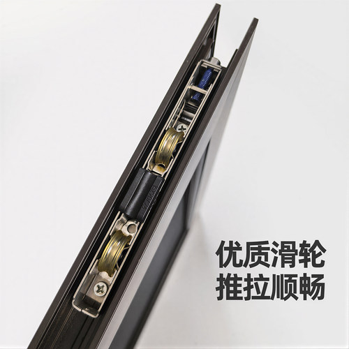 金刚网纱门防盗门纱窗门推拉式阳台铝合金防蚊金钢砂大门沙门带锁 - 图2