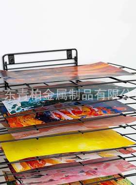 家居收纳壁挂晾画架小型可悬挂油画干燥架可拆卸画画艺术存储架