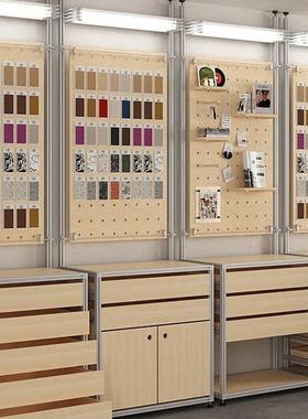 铝型材桦木柜子店铺陈列展示柜多层置物架海洋板斗柜石材货架