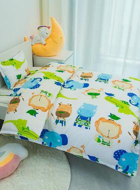 学生宿舍夹棉花边三件套幼儿园午休被子六件套多件套床上用品