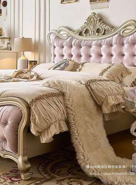 GYA美式轻奢实木床现代简约主卧双人公主床欧式宫廷法式大气婚床