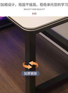 电脑桌台式网红家用书架书桌卧室简易桌子办公桌简约现代台式桌
