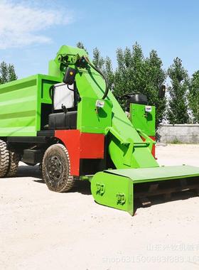 不伤地面四轮清屎车养殖场圈舍除粪清粪机器厚层粪刮板式除粪设备