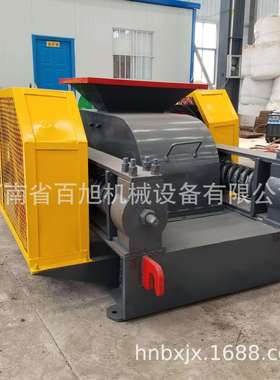 小型煤炭对辊粉碎机煤矸石狼牙2PG400*400型石英石双齿辊式破碎机