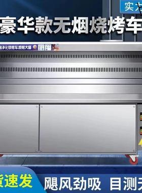 商用烧烤车油烟净化器移动夜市摆摊烧烤炉架一体机净化车尚硕