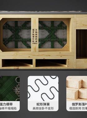 意式极简羽绒布艺沙发现代简约客厅小户型转角贵妃纳米科技布沙发