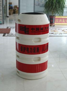 电力安全设施警示防撞墩圆柱形道路防撞桶反光电线杆路灯保护桶