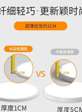 超薄led吸顶灯圆形现代简约大气家用超亮厨房过道走廊阳台卧室灯
