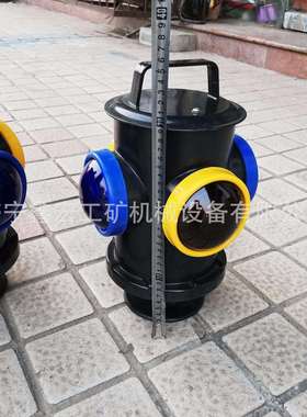 道岔蓝黄脱轨器标志灯铁路转辙器四面双色防护信号灯