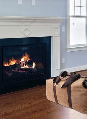 手提伐木工具包蜡染帆布加固柴火袋烤火袋便携刻印LOGO