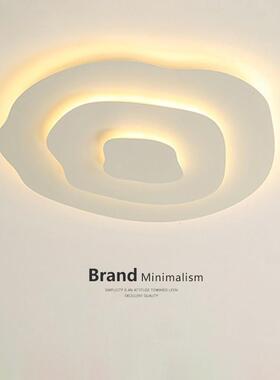 客厅主灯圆形卧室灯具极简艺术大厅顶灯现代简约设计感智能吸顶灯