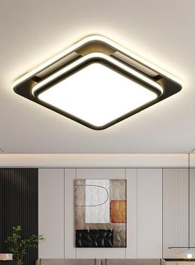 现代房间卧室家用艺吸顶灯灯具灯大灯大厅超薄大气顶灯铁简约客厅