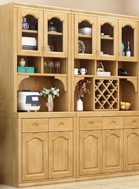 中式实木客厅家具餐边柜茶水柜隔断柜