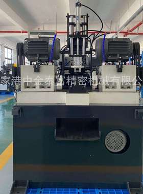 全自动双头圆管液压倒角机金属圆棒平头坡口机不锈钢管去毛刺机