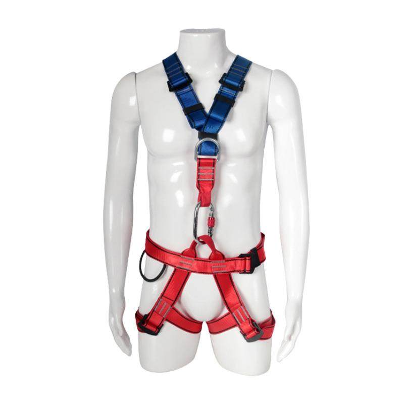 Full-body safety belt, outdoor downhill mountain climbing equipment safety sling, electrician double-back D-ring safety belt