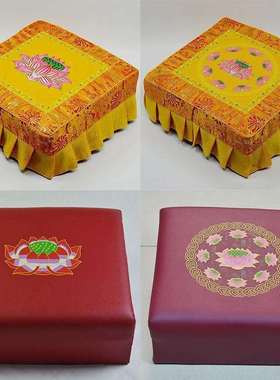 加厚跪拜垫莲花打坐垫家用拜凳蒲团墩跪垫跪凳海绵跪拜禅垫磕头