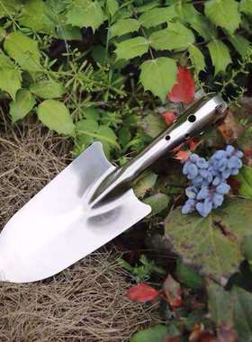 园艺铲不锈钢花园铲子种花工具种植种菜小铲子户外挖野菜小工具