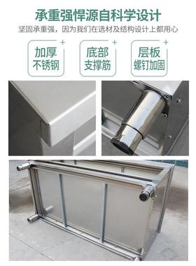 ft不锈钢家用拉门工作台厨房桌子打荷操作台切菜商用台面案板